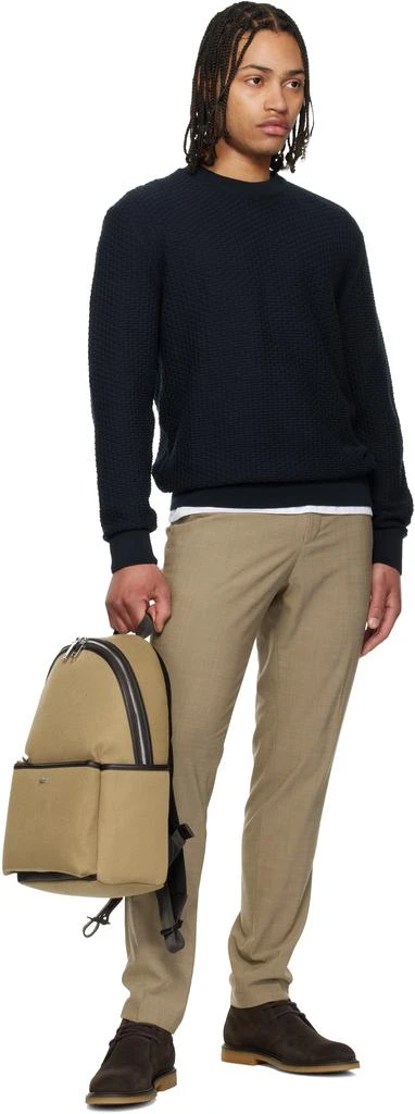 Hugo Boss Beige Twill Backpack 4