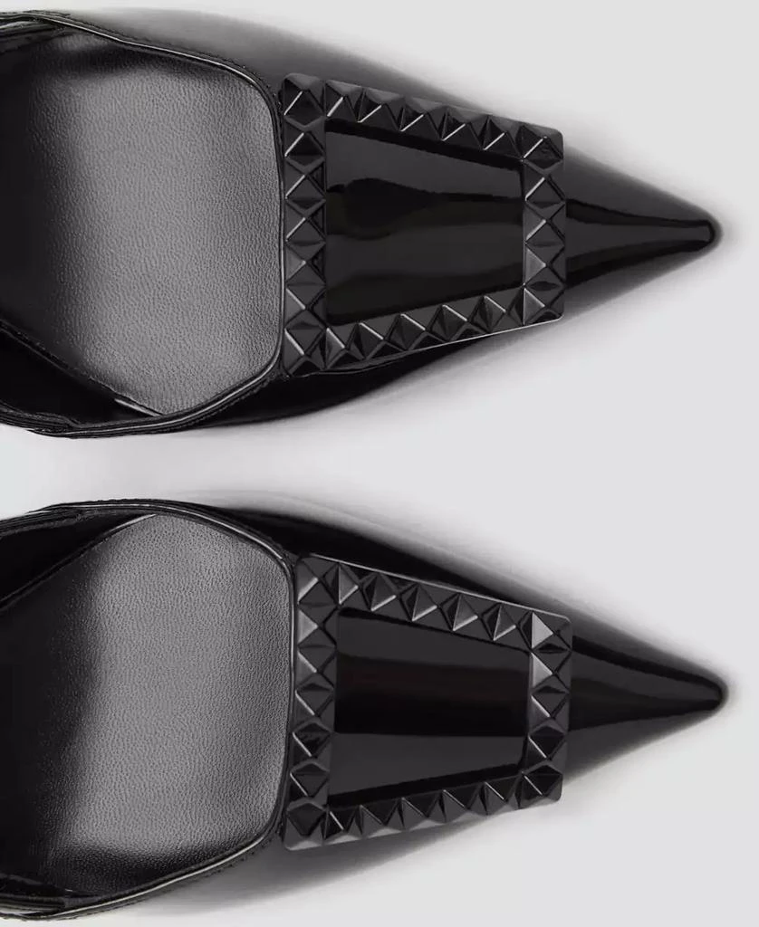 Mango Women's Patent Leather Slingback-Heeled Shoes 3