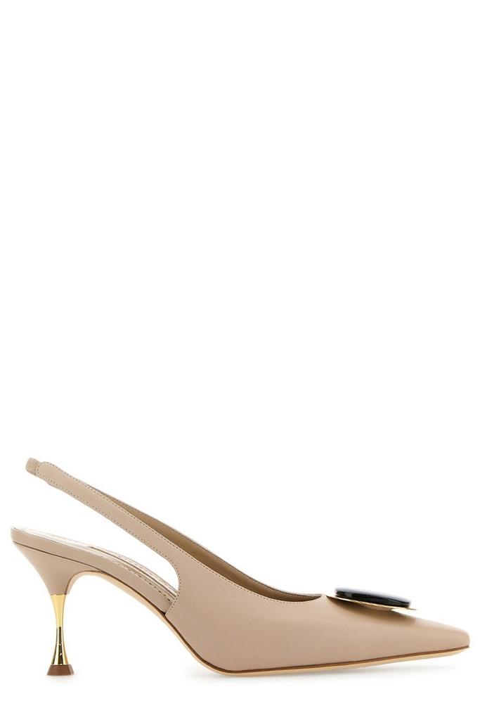 Manolo Blahnik Manolo Blahnik Pointed-Toe Slingback Pumps