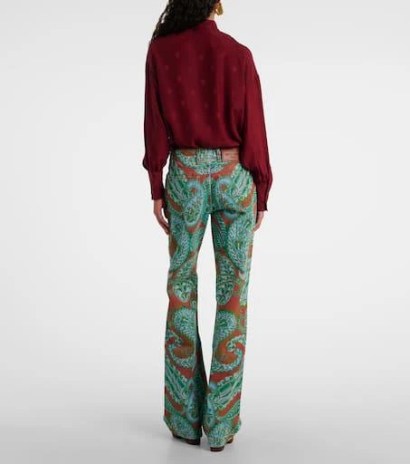 ETRO Paisley high-rise wide-leg jeans 3