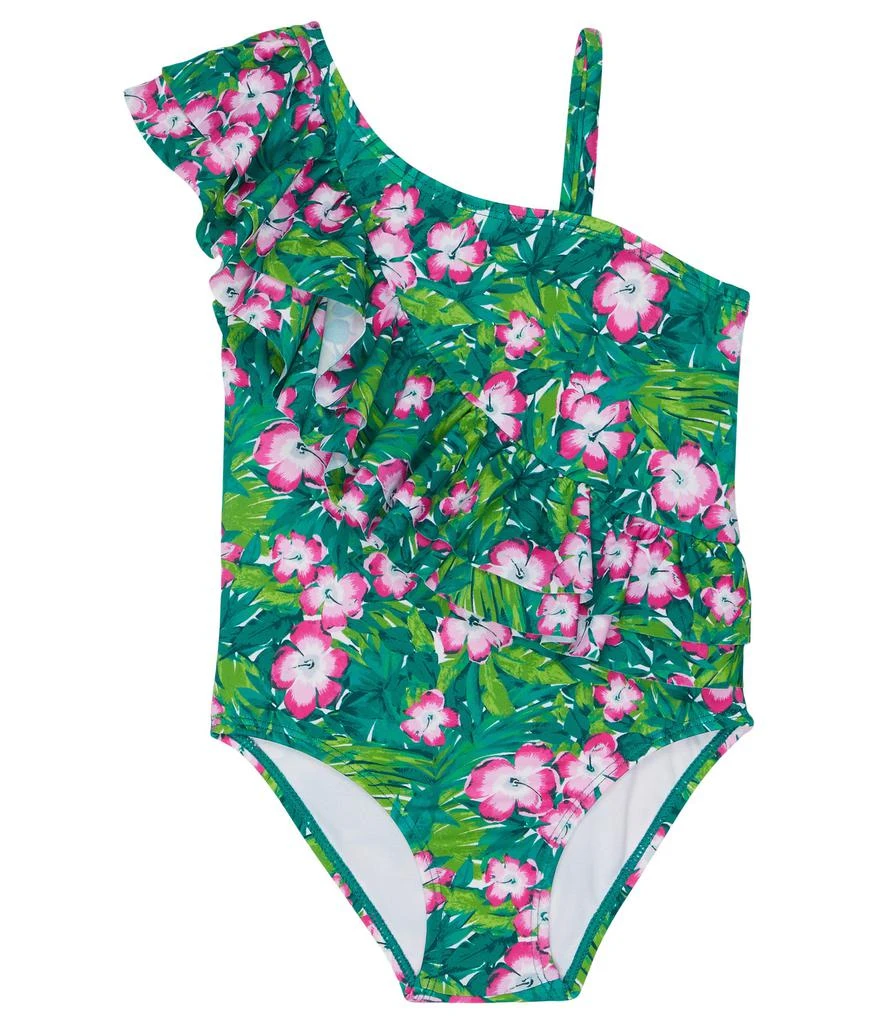 Janie and Jack Floral One-Piece Swimsuit (Toddler/Little Kids/Big Kids) 1