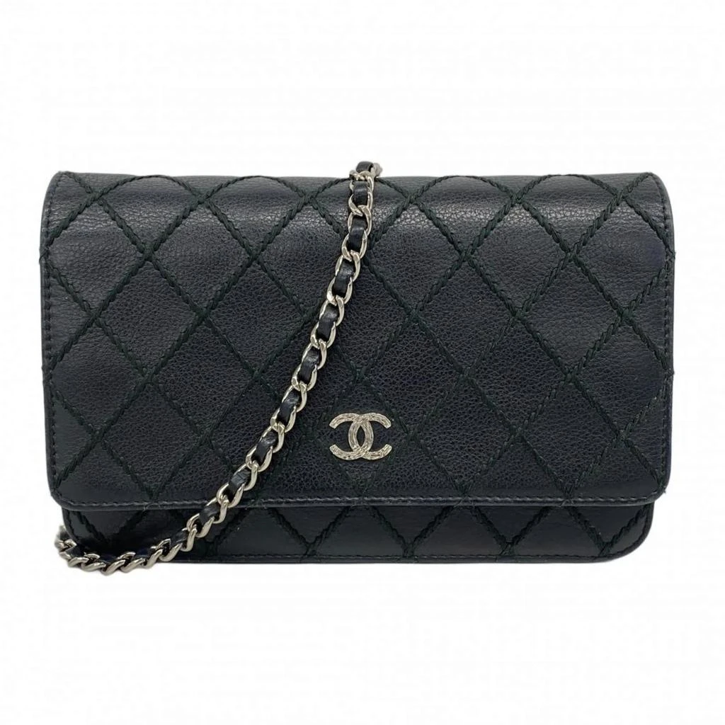 Chanel Leather Chain/Shoulder Wallet (Pre-Owned)