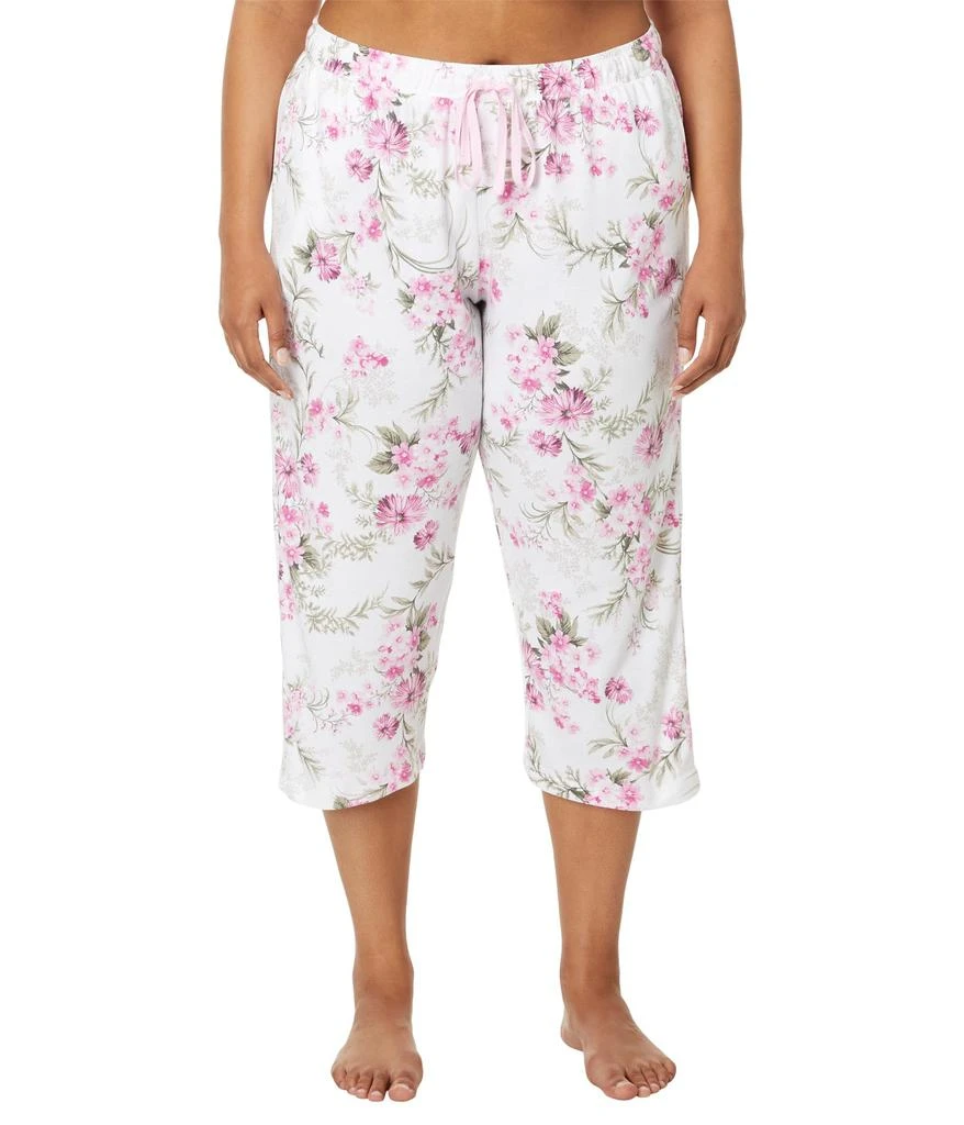 Karen Neuburger Plus Short Sleeve Girlfriend Capri PJ Set 4
