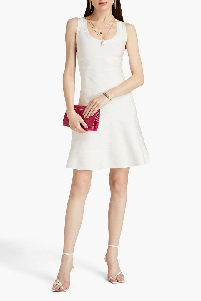 Herve Leger Fluted bandage mini dress