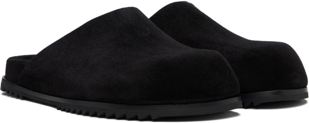 Rick Owens Black Concordians Granola Mule Loafers 4