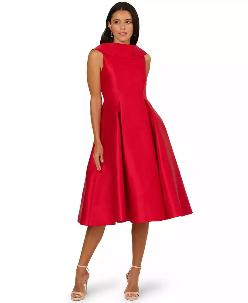 Women's Boat Neck Sleeveless Fit & Flare Dress  On Sale Now with Up to 51%  Off | Discover Exclusive Deals & Savings at BeyondStyle  Authentic  Adrianna Papell dress|women's fashion|dresses with