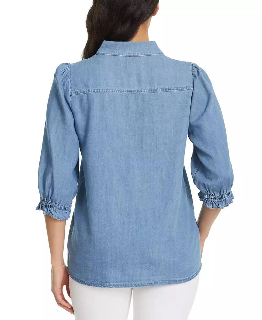 Gloria Vanderbilt Women's Puff-Sleeve Shirt 3