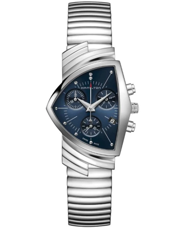 Hamilton Hamilton Ventura Chrono Quartz "Elvis Blue Suede Shoes" Steel Men's Watch H24432141 1