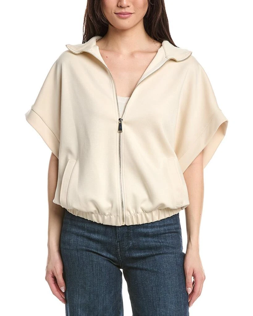 JOSEPH RIBKOFF Short Sleeve Dolman Zip Jacket