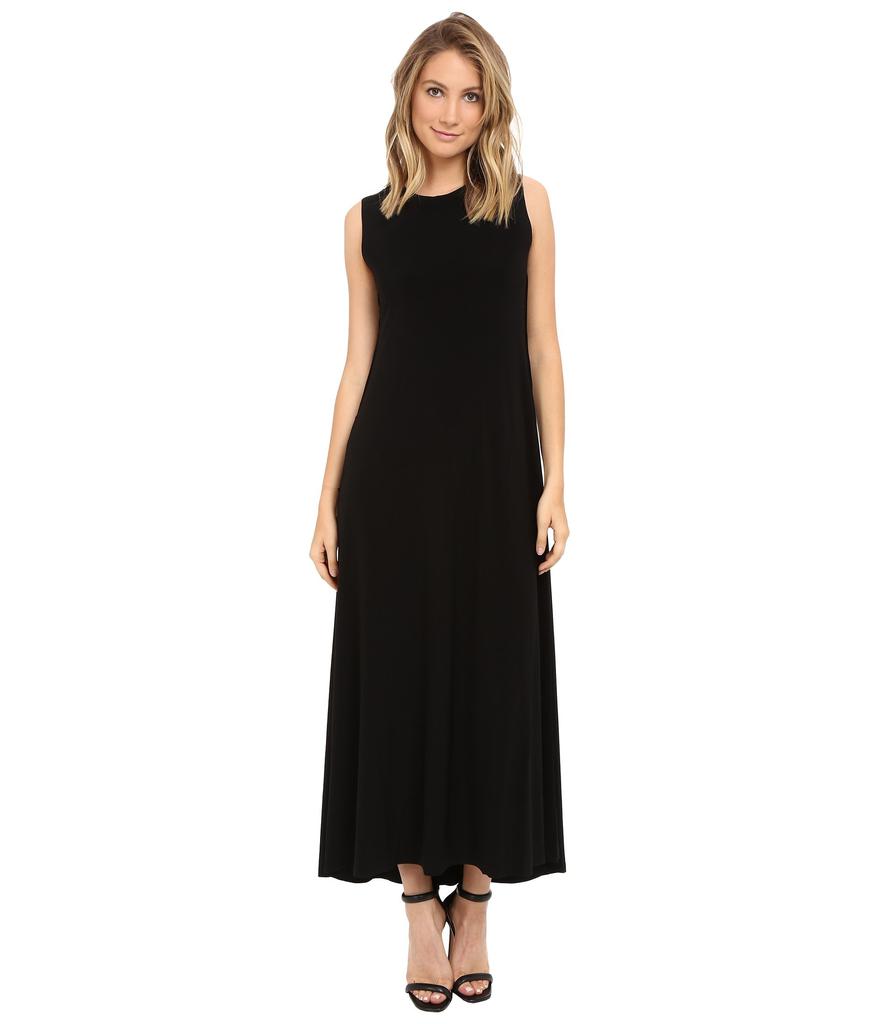 Norma Kamali Sleeveless Long Swing Dress