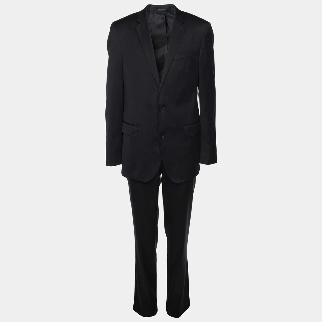 Boss By Hugo Boss Boss By Hugo Boss Navy Blue Virgin Wool Suit L 1
