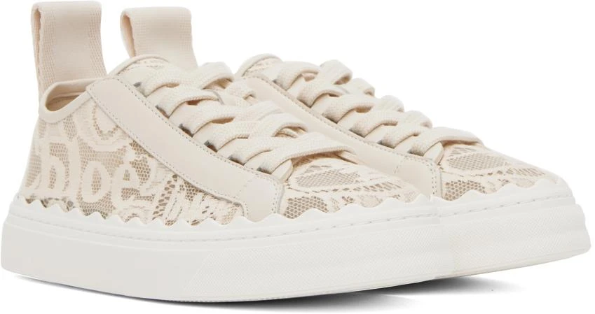 Chloé Beige Lauren Sneakers 4