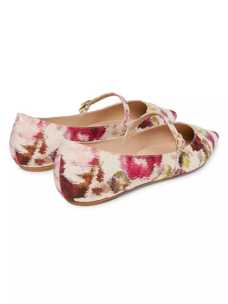 Stuart Weitzman Emilia Floral Jacquard Mary Jane Flats 3