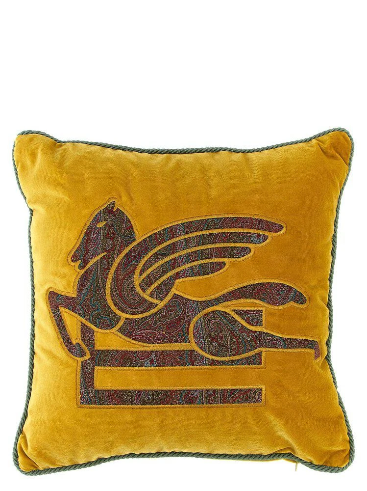 Etro Home Etro Home Pegaso Embroidered Velvet Cushion