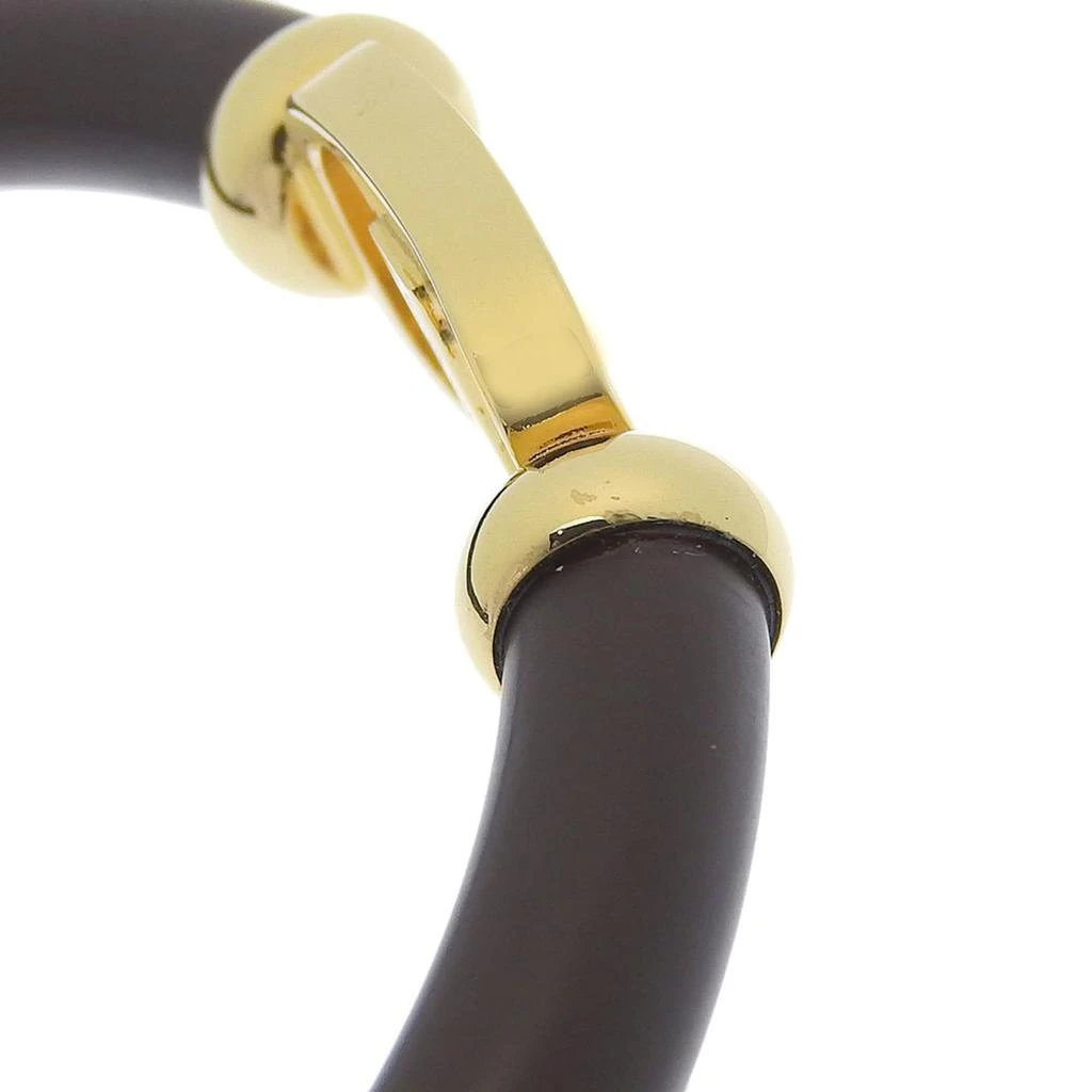 Salvatore Ferragamo gold gold Plating Leather Bangle (Pre-Owned) 4