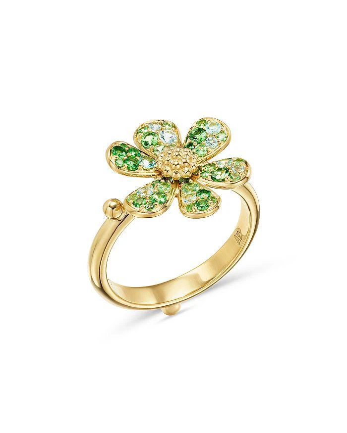 Temple St. Clair 18K Yellow Gold Multi-Gemstone Flower Power Ring