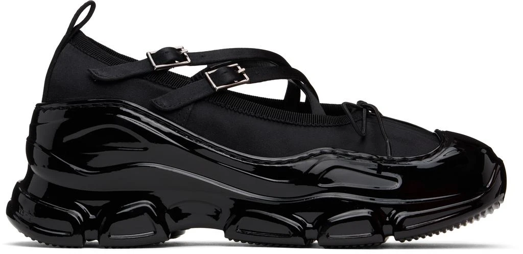Simone Rocha Black Classic Criss Cross Tracker Ballerina Flats 1