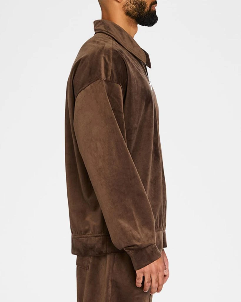 SER.O.YA Men's Charles Velvet Quarter-Zip Sweatshirt 5