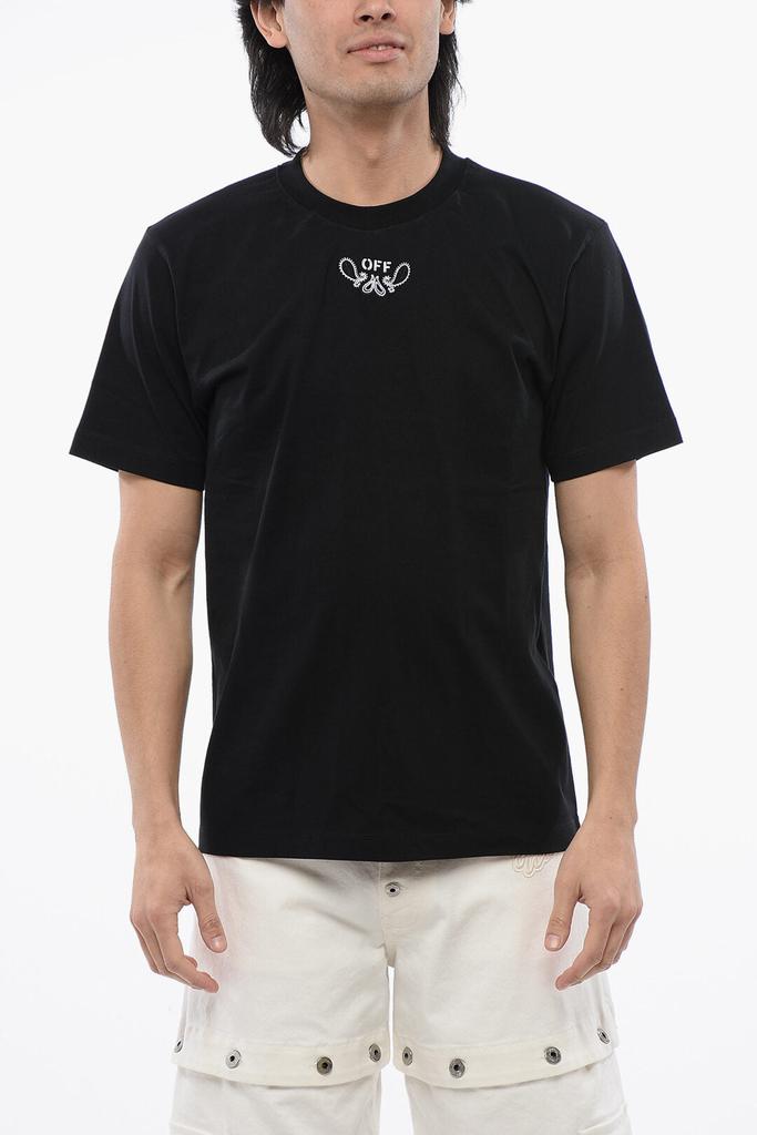 Off-White Off-White Slim-Fit BANDANA Embroidered T-shirt