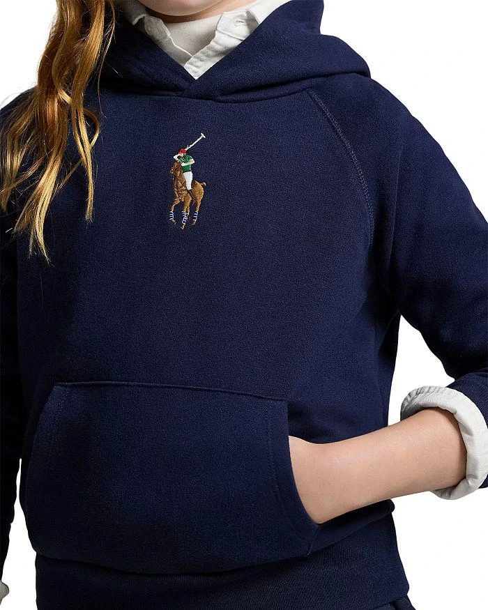Ralph Lauren Girls' Big Pony Fleece Hoodie - Big Kid 3