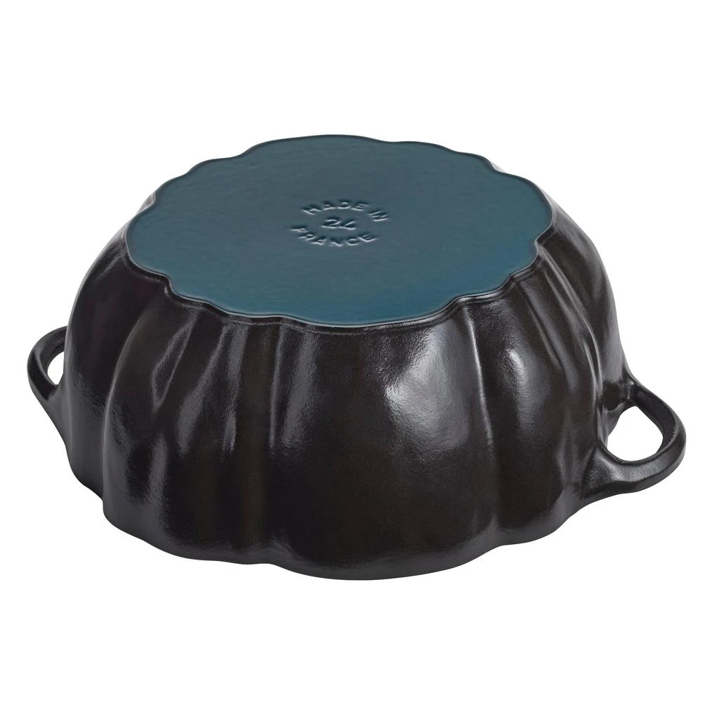 Staub STAUB Cast Iron 3.5-qt Pumpkin Cocotte with Stainless Steel Knob 3