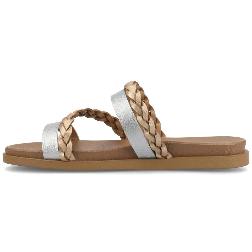 Journee Collection Journee Women's Colette Medium and Wide Width Flat Sandals 2