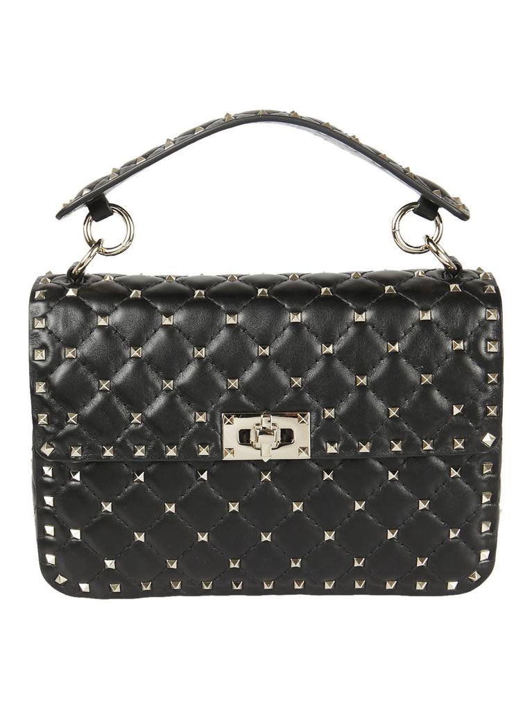 Valentino Two-tone calf hair and leather 9TO5 shoulder bag