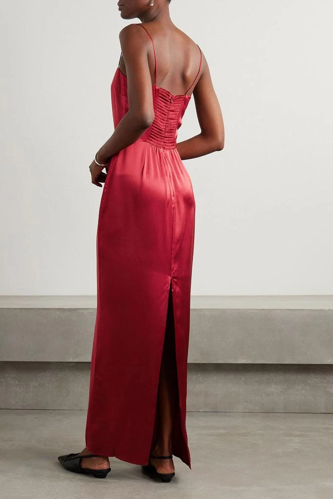 Reformation Frankie embellished silk-charmeuse maxi dress 3
