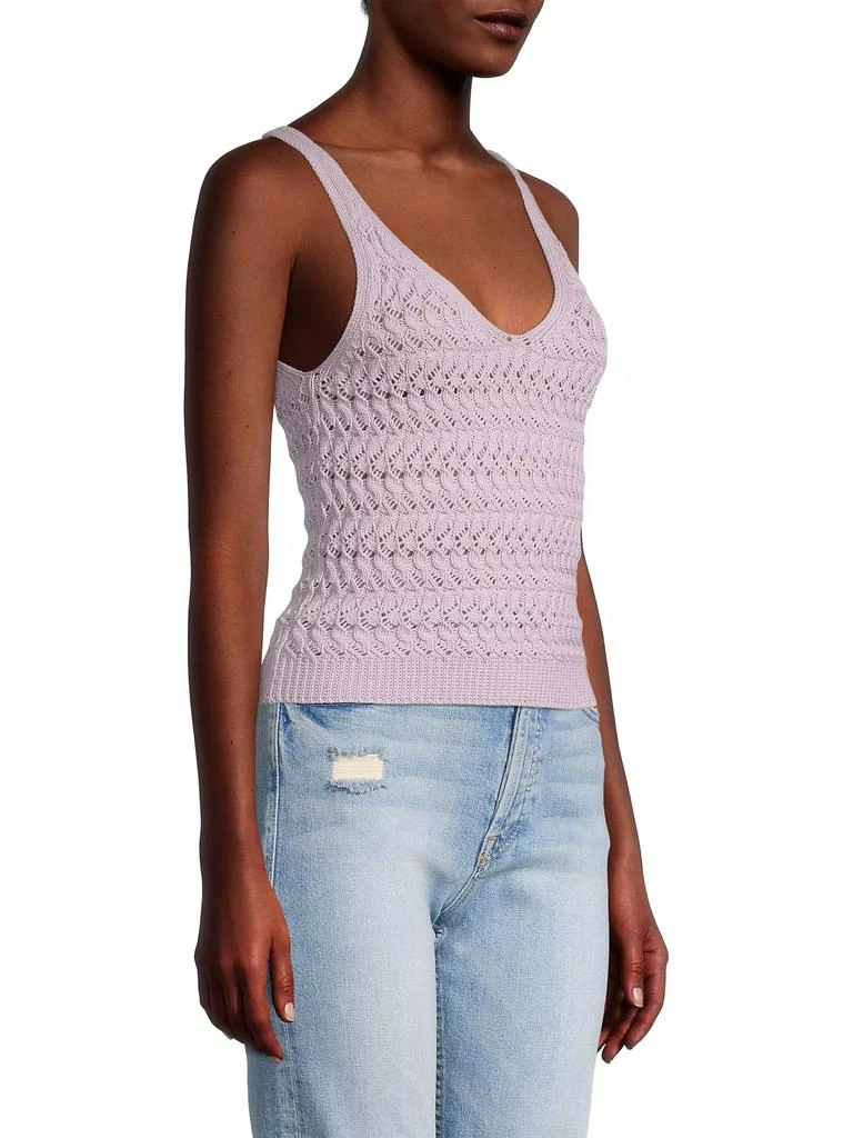 White + Warren Stretch Cotton Textured Tank Top 4