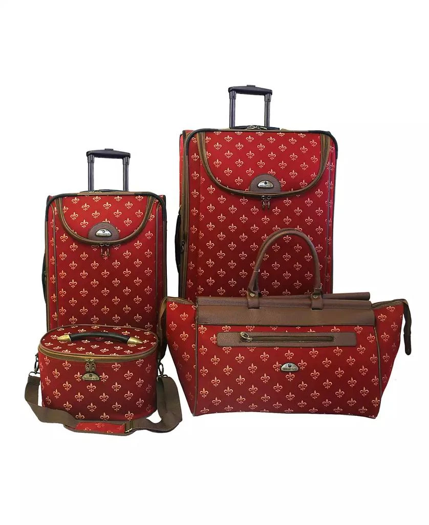 American Flyer Fleur De Lis 4 Piece Luggage Set 21