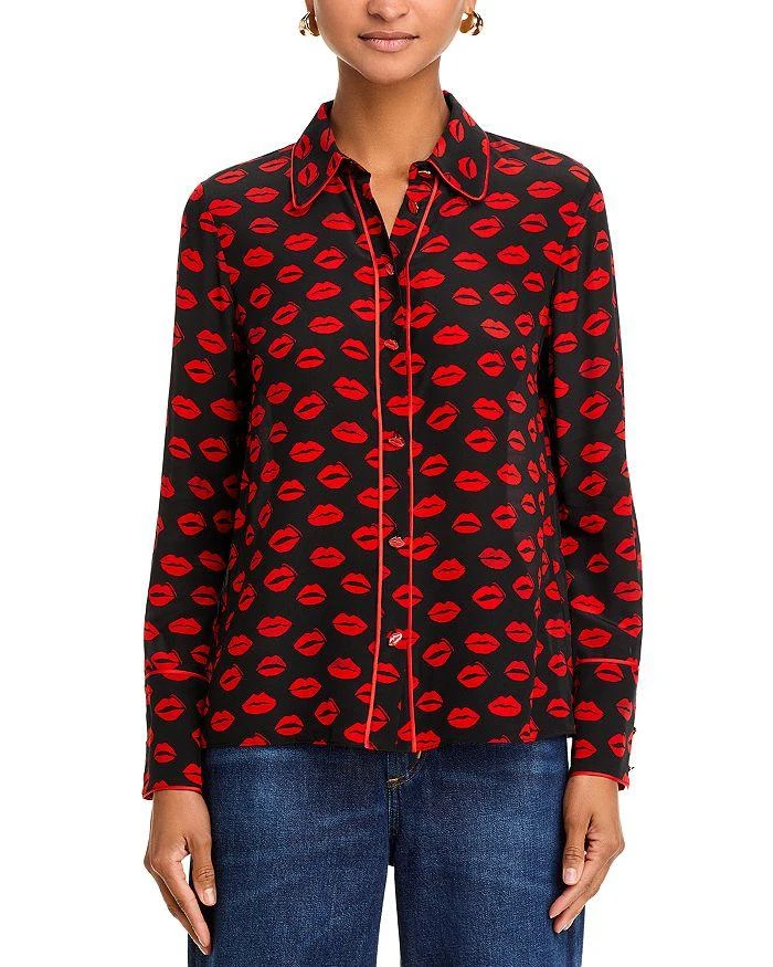 Alice + Olivia Willa Silk Shirt 6