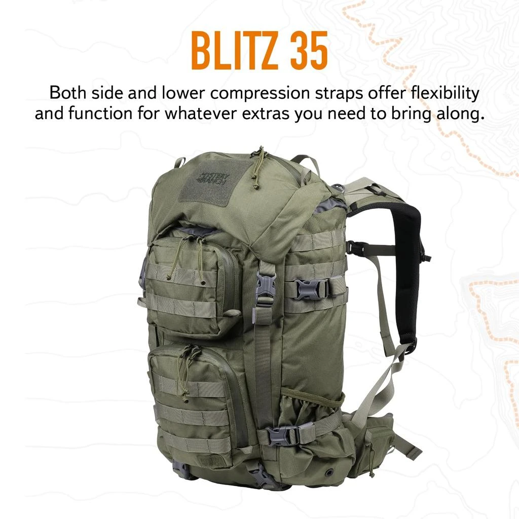Mystery Ranch Mystery Ranch Blitz 35 Backpack – Tactical Daypack with Waistbelt
Padded Laptop Sleeve – Forest, 35L, S/M 4