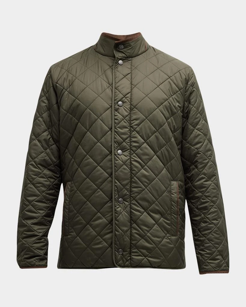 Peter Millar Men's Suffolk Quilted Travel Coat 1