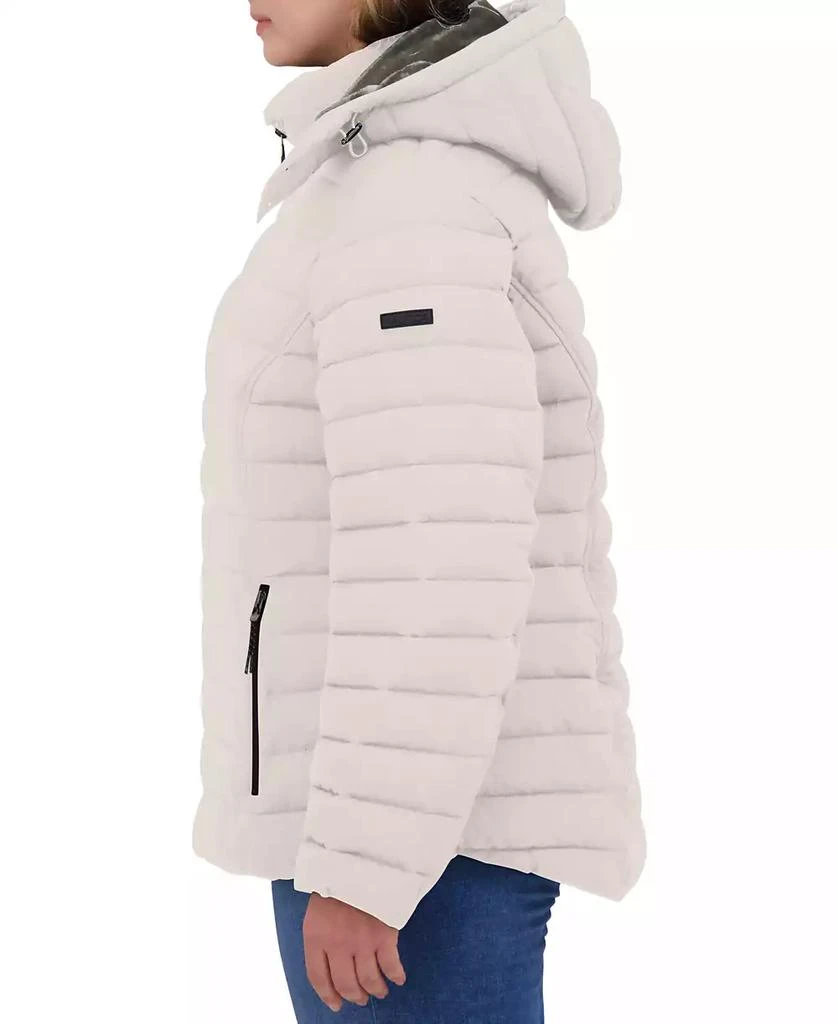 Nautica Plus Size Faux-Fur-Trim Hooded Packable Puffer Coat 3