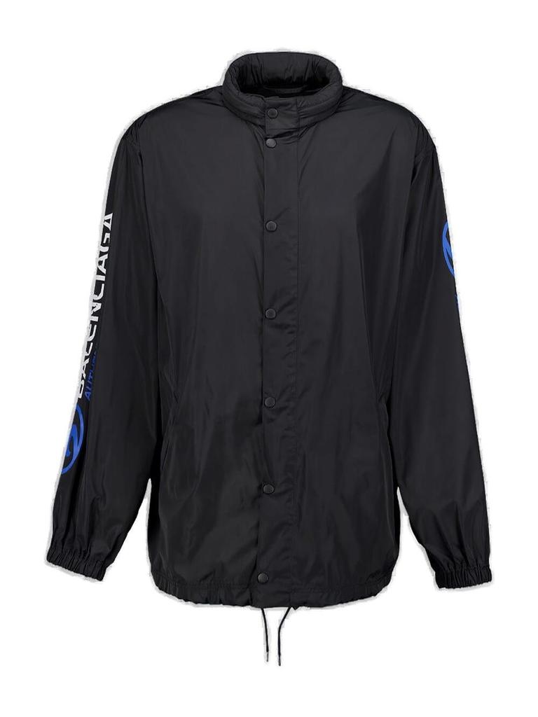 アウターその他 BALENCIAGA Wind Jacket x Under Armour Black Balenciaga x Under Armour Printed Windbreaker | Black | FARFETCH