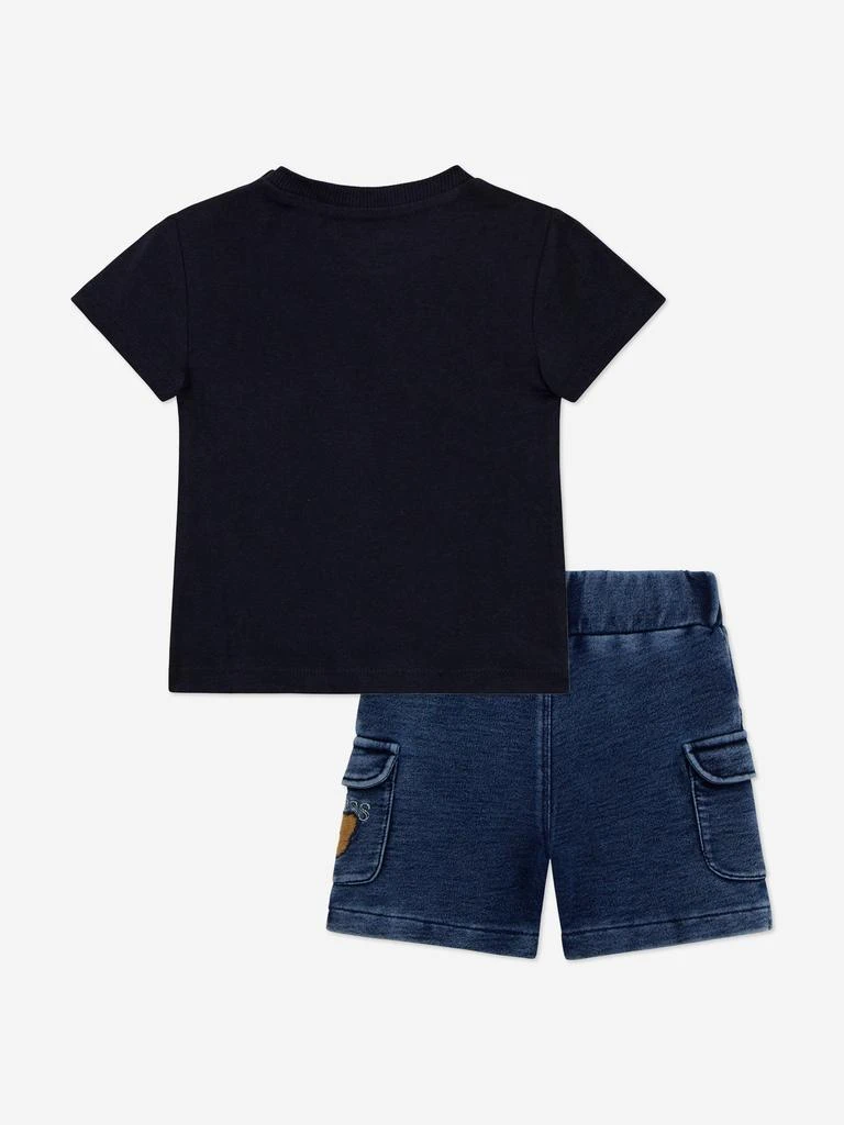 GUESS Baby Boys Bear Short Set in Navy 2