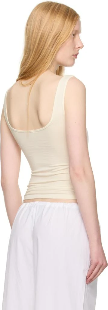SKIMS Off-White Cotton Jersey Tank Top 3