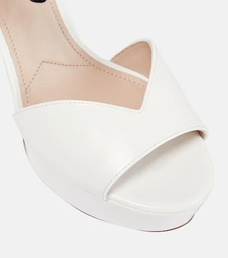 Miu Miu Patent leather platform sandals 6