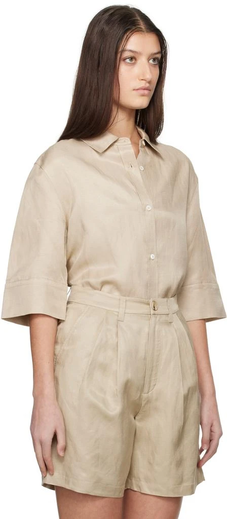 ANINE BING Taupe Mary Shirt 2