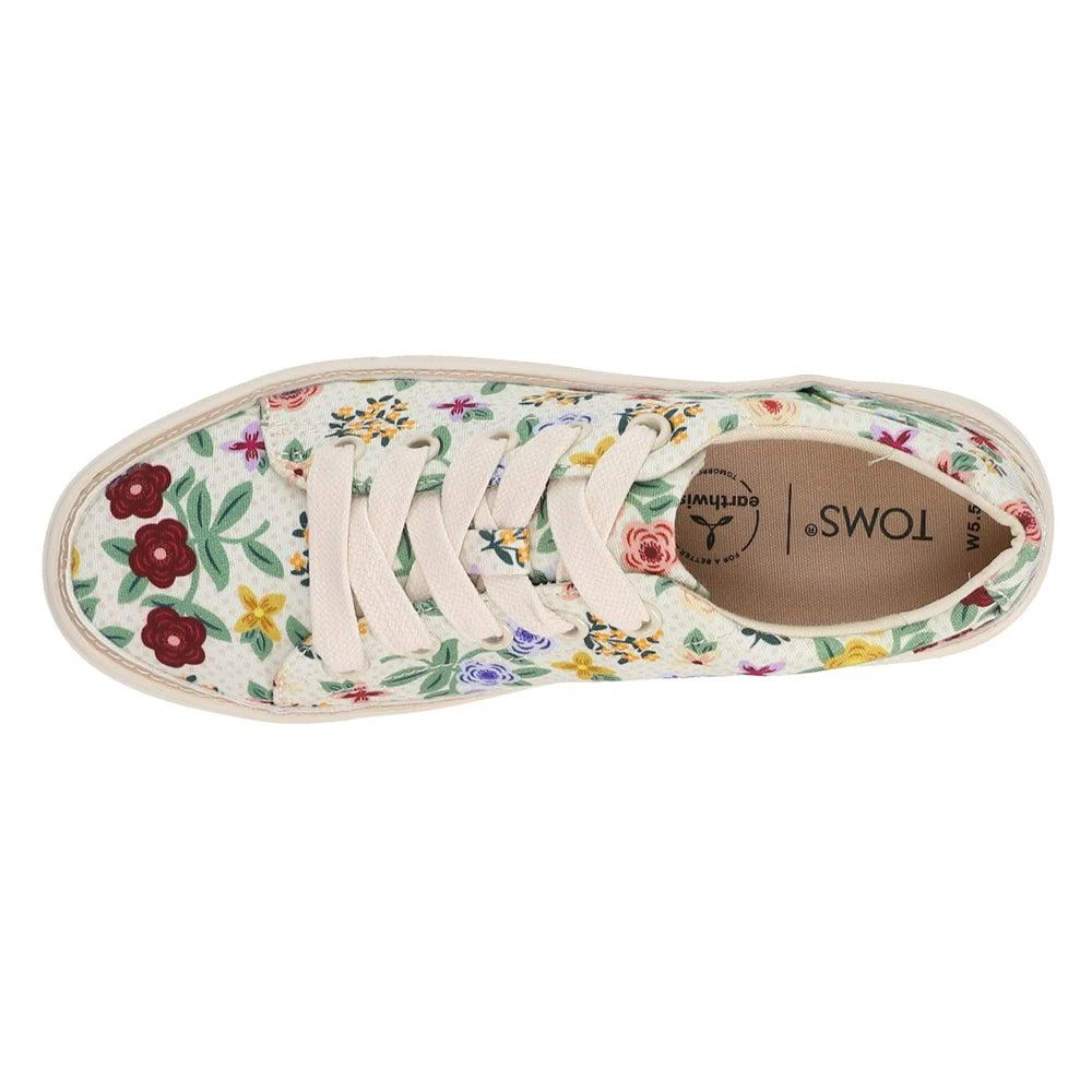 TOMS Alex Floral Lace Up Sneakers 4