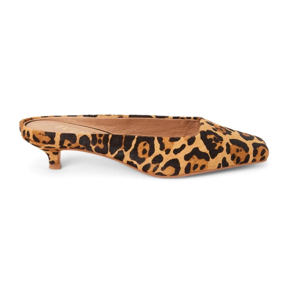 Matisse Classy Leopard Square Toe Kitten Heel Mules 1