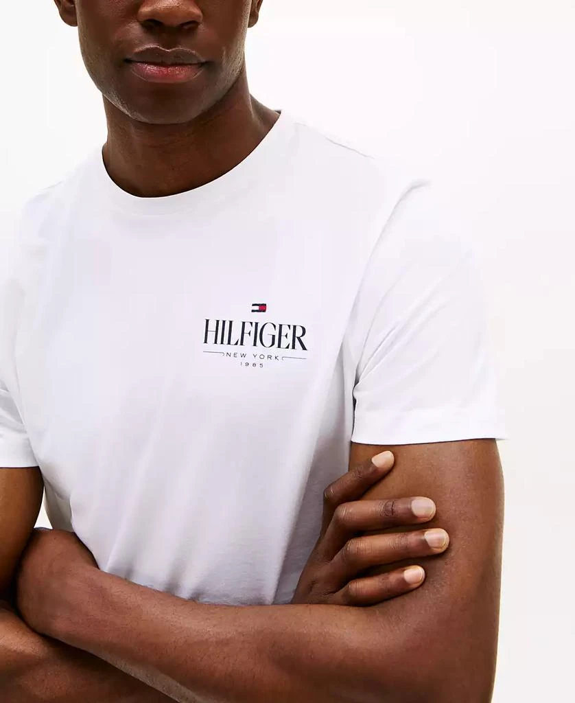 Tommy Hilfiger Men's Relaxed Fit Short Sleeve Crewneck Stack Logo T-Shirt 3