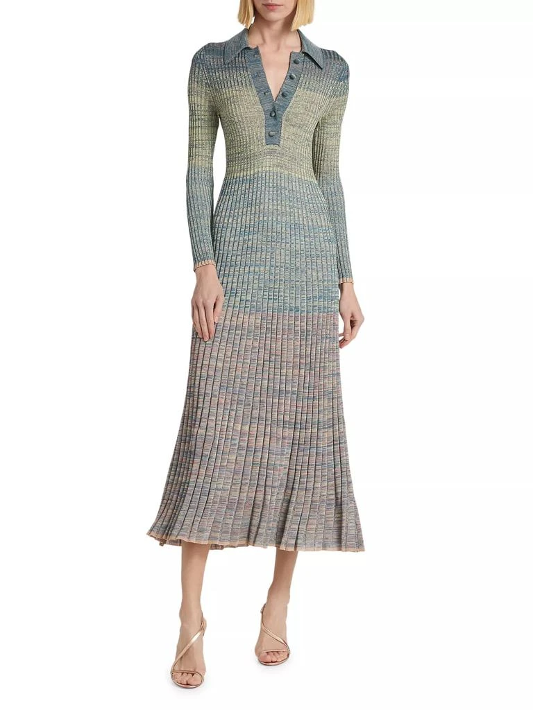 Zimmermann Story One Rib-Knit Midi-Dress 3