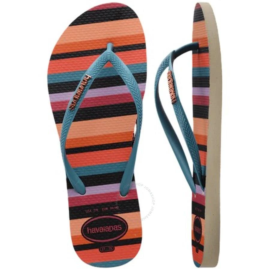 Havaianas Havaianas Slim Patchwork Stripe Flip Flops, Brand Size 39/40  ( US Size 9/10 ) 3