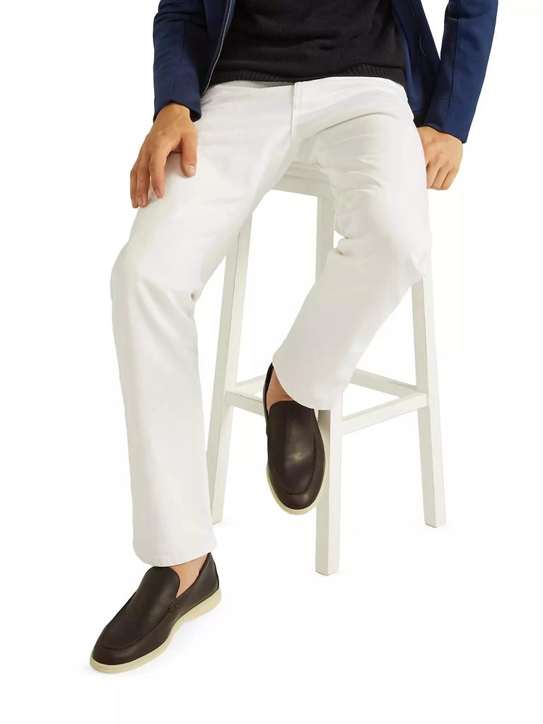 Loro Piana Summer Walk Leather Loafers 7