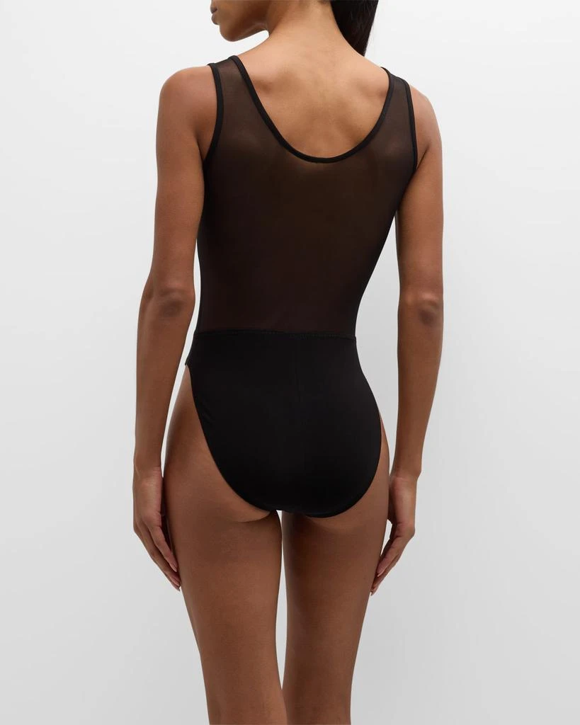 Norma Kamali Dash Dash Mesh One-Piece Swimsuit 4
