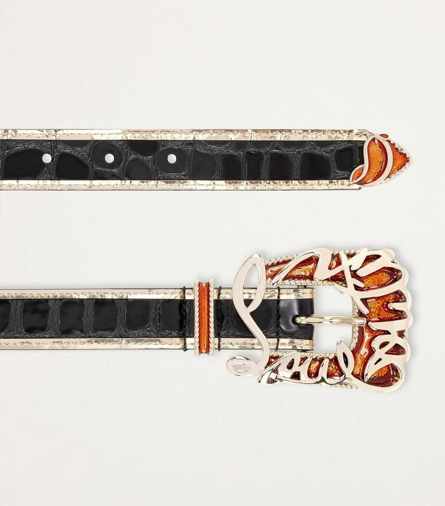 Christian Louboutin Giddy Leather Belt - Belts - Compare  display picture 1