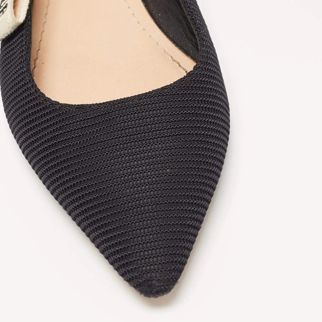 Dior Dior Black Technical Fabric J'adior Slingback Flats Size 36.5 7