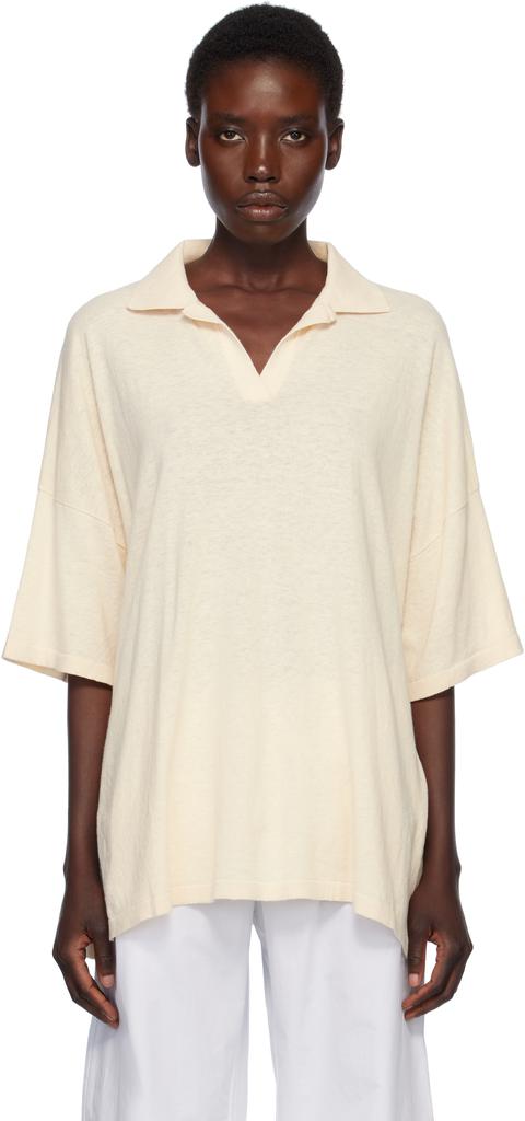 LAUREN MANOOGIAN Beige Oversize Polo