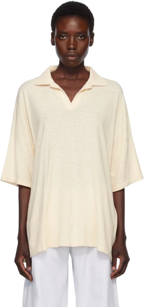 LAUREN MANOOGIAN Beige Oversize Polo 1